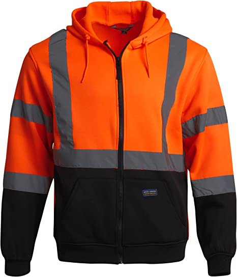 Class 3 Safety Hoodie Neon Orange