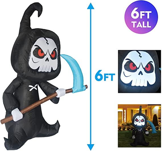 6 FT Height Inflatable Grim Reaper