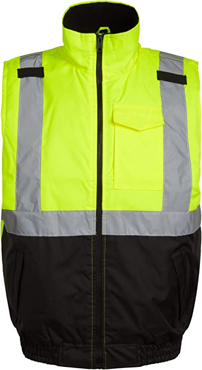Class 2 Insulated Safety Vest Yellow