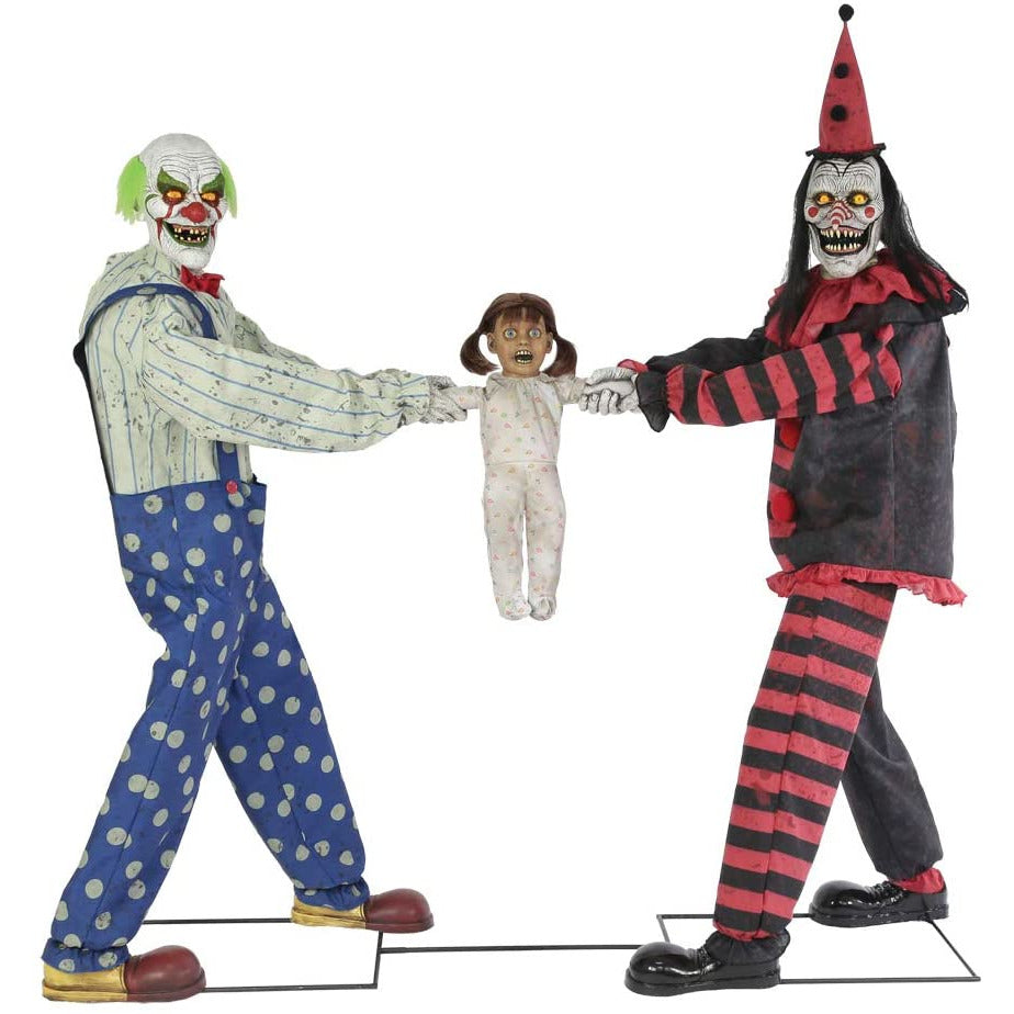 Tug of war clowns