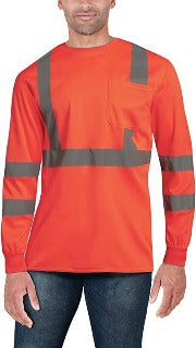 Class 3- Long Sleeve Safety Tei Orange