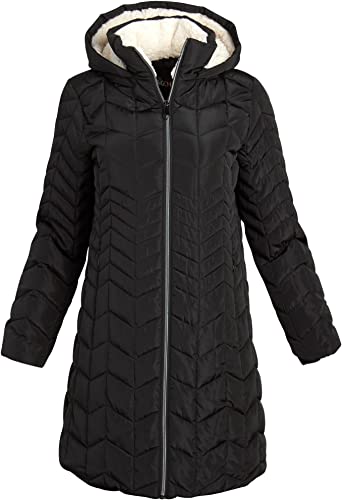 Mid Weight Quilted Jacket Wit Black