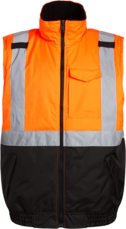 Class 2 Insulated Safety Vest Orange