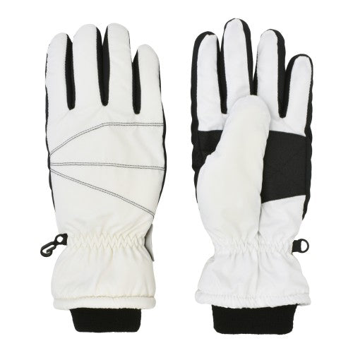 TASLON SKI GLOVE - WHITE