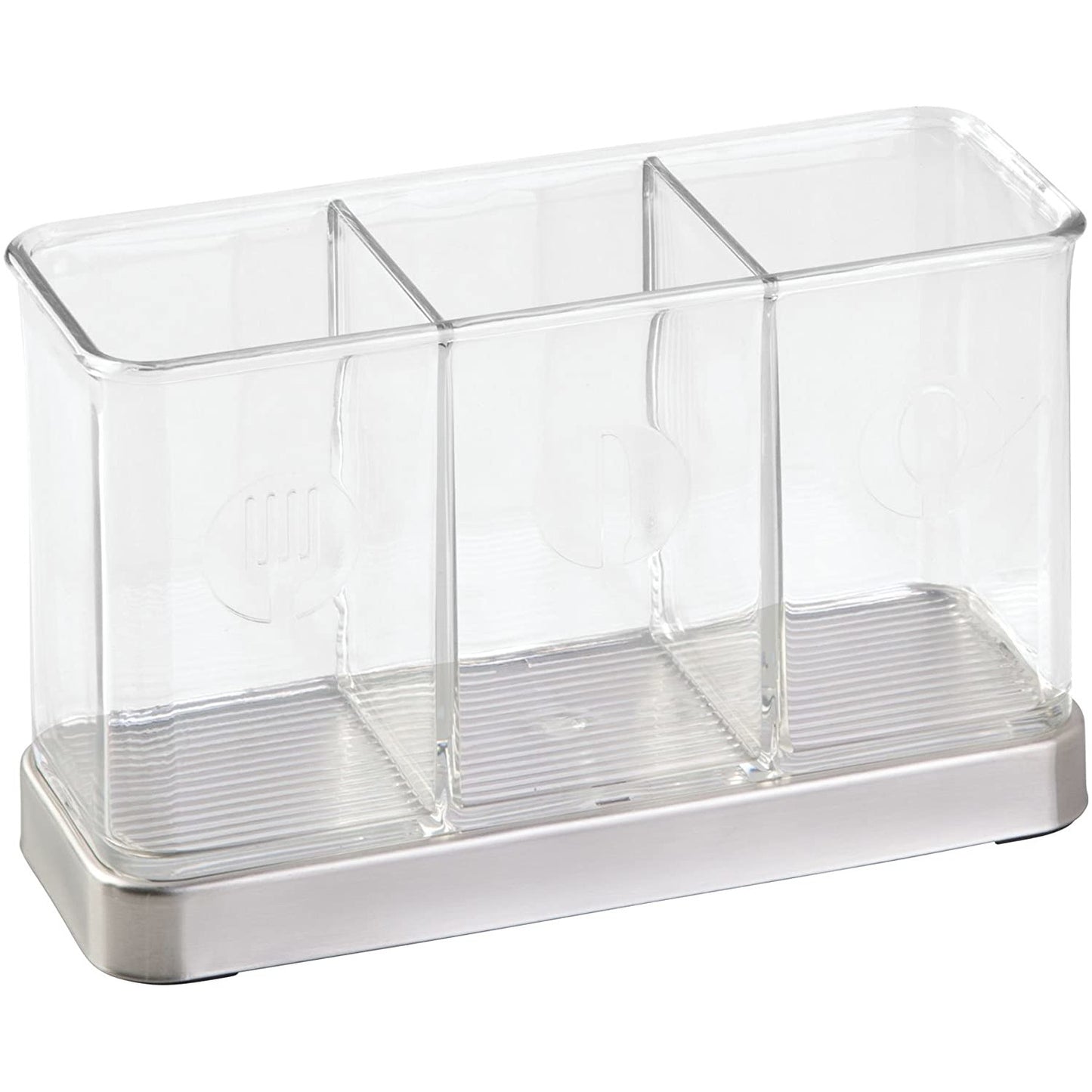 Forma 2 Flatware Organizer Brushed SS/Clear