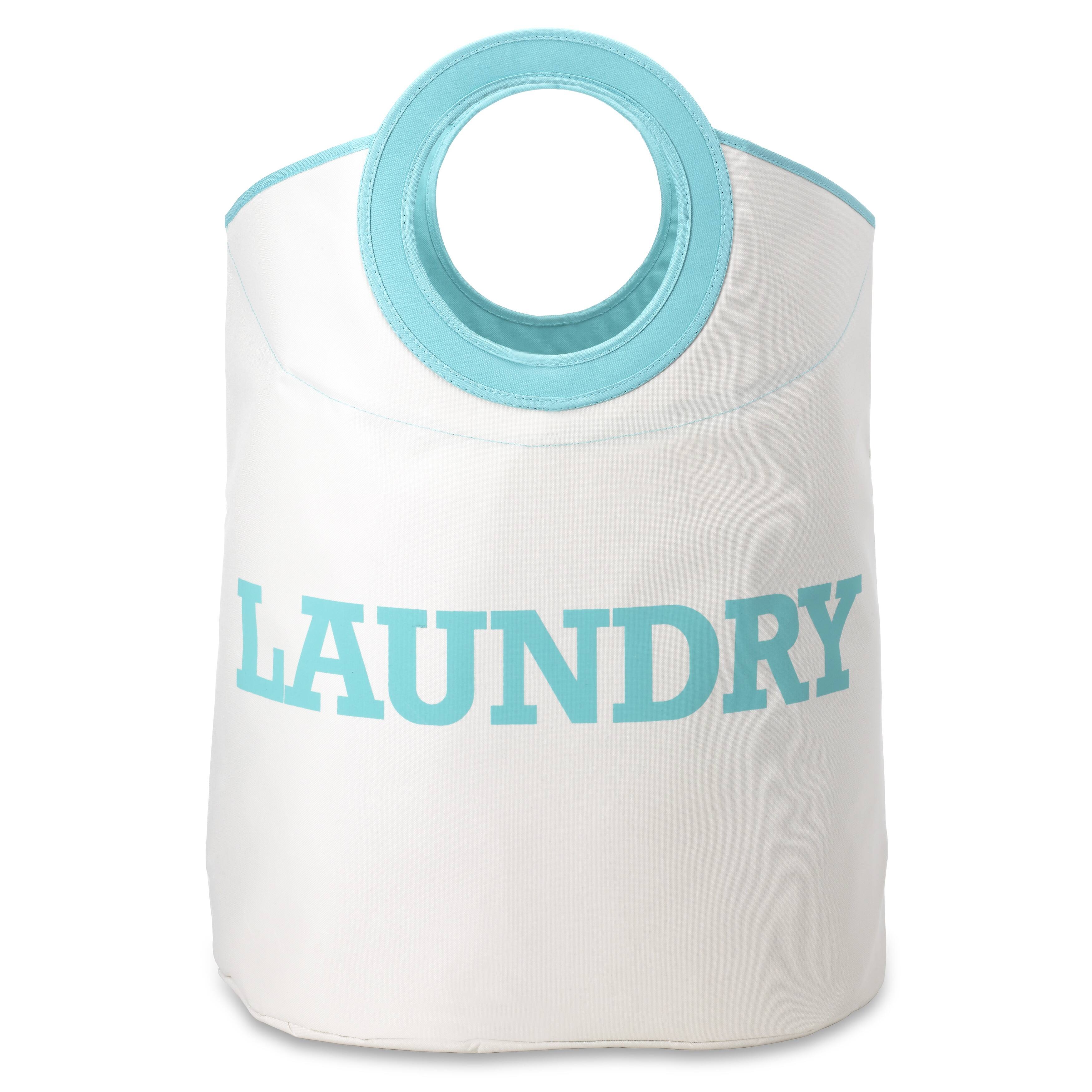 Laundry Hamper Tote Turquoise