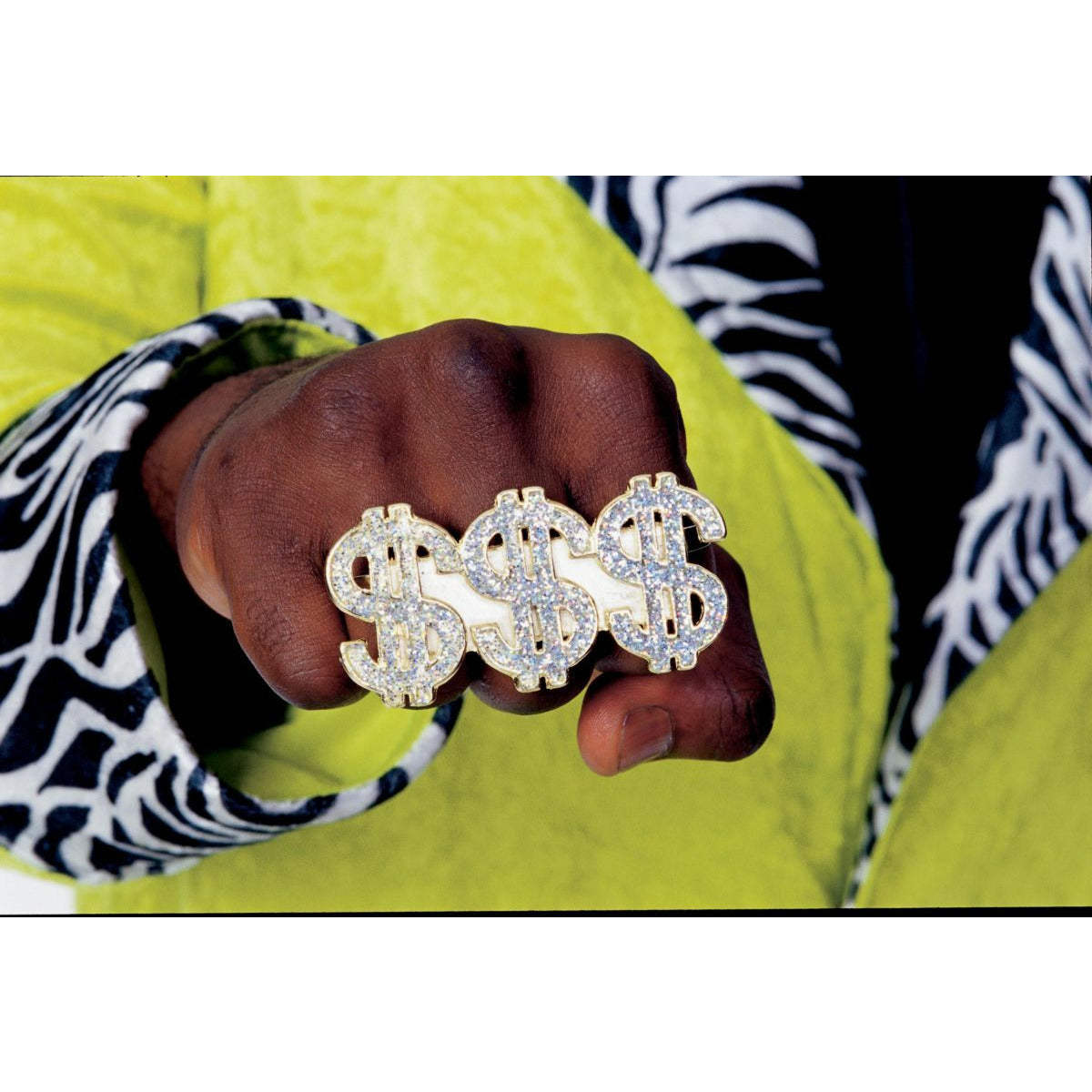 Triple dollar sign ring
