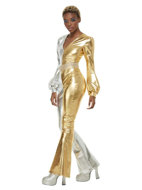 70s Super Chic Costume Gold & Silver