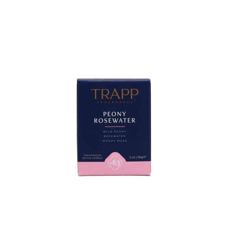 No. 63 Peony Rosewater 2 oz. Votive Candle