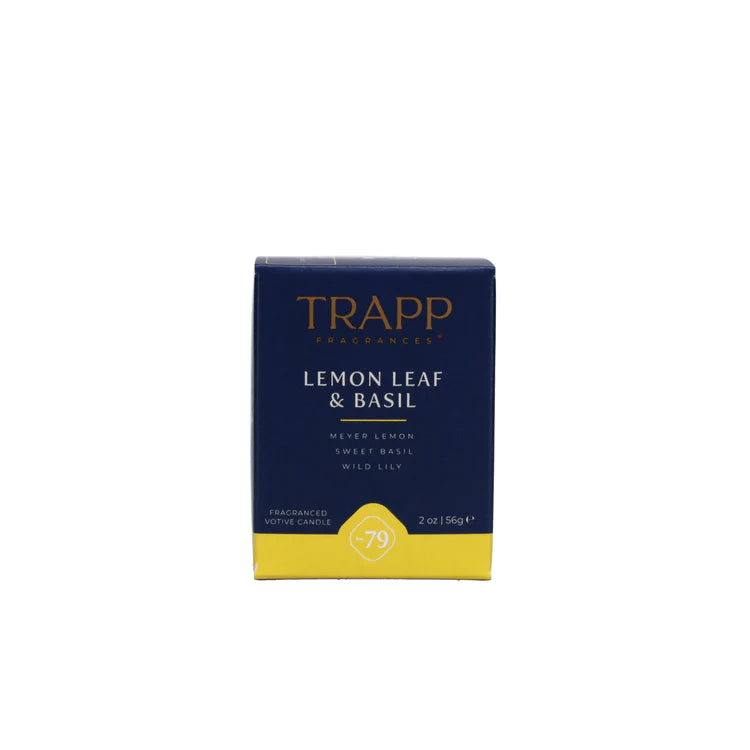 No. 79 Lemon Leaf & Basil 2 oz. Votive Candle