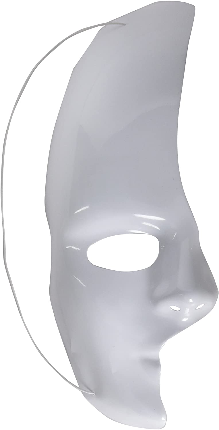 WHITE HALF MASK