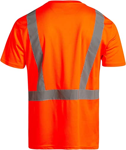 Class 2 Short Sleeve Safety Tei Orange