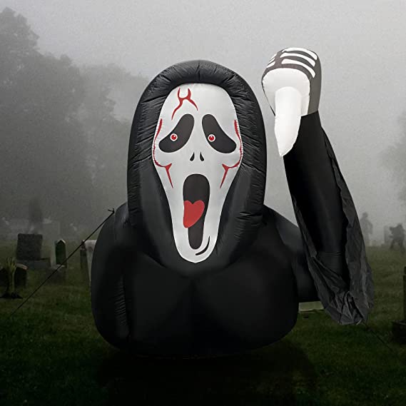 4.9FT Tall Inflatable Black Grim Reaper