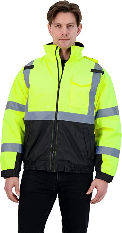 Class 3 Insulated Safety Jacket Yellow