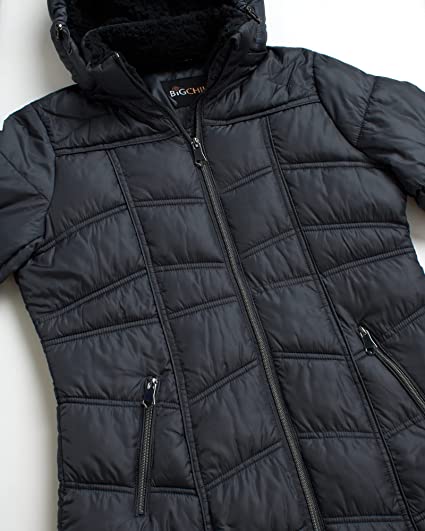 Down Blend Jacket W Woobie T Charcoal