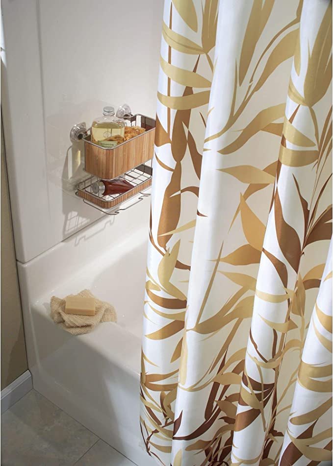 Anzu shower curtain brown