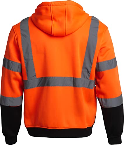Class 3 Safety Hoodie Neon Orange