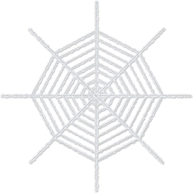 Shimmering Web - White 10"