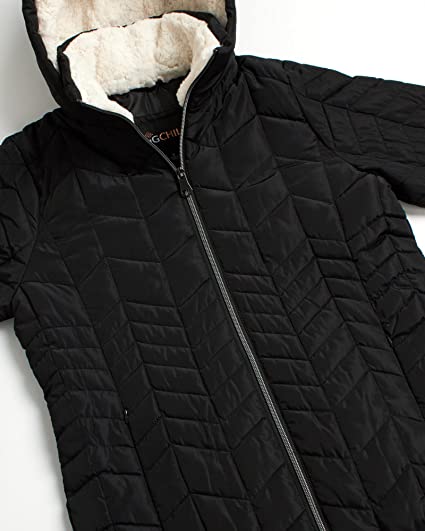 Mid Weight Quilted Jacket Wit Black
