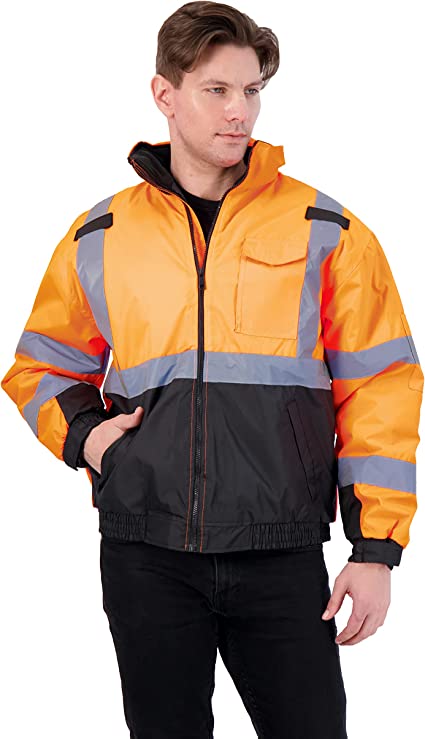 Class 3 Insulated Safety Jacket Orange