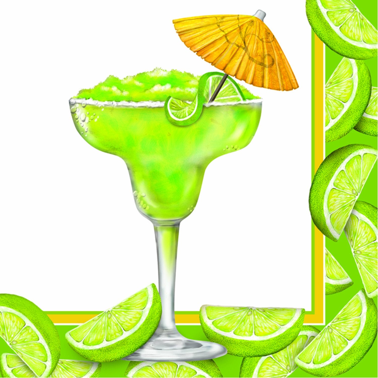 COCKTAIL NAPKIN MARGARITA 10"