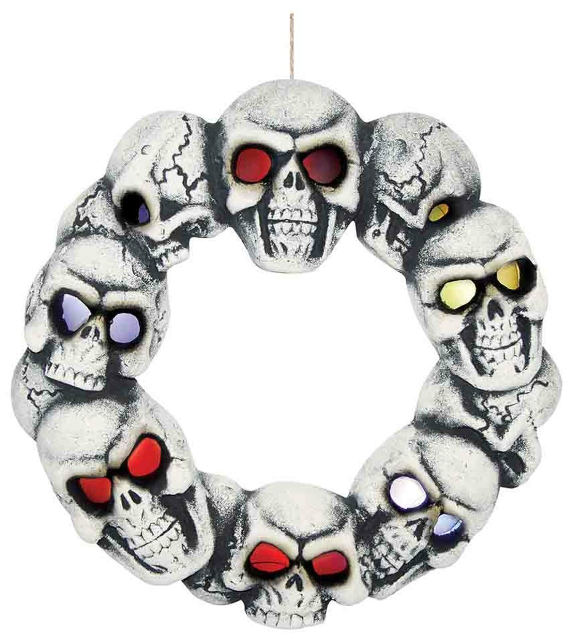 15 IN LU SKULL WREAHT