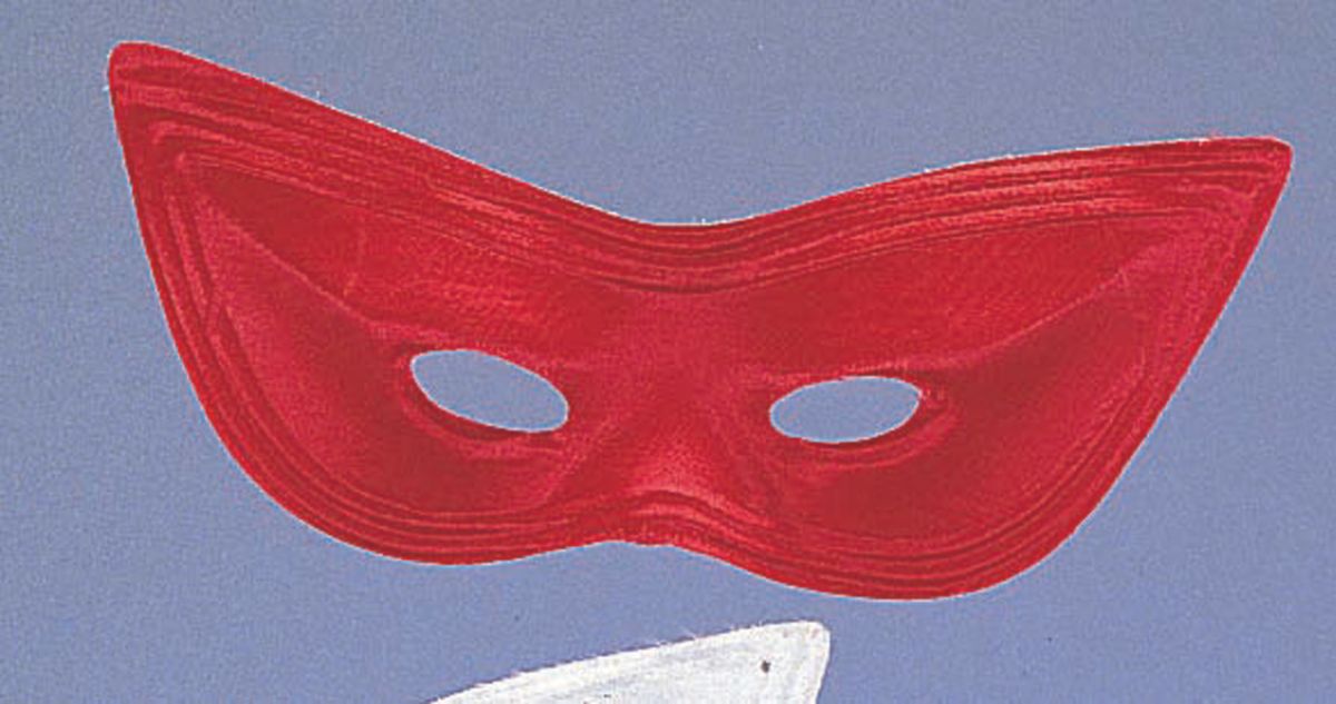 Satin Harlequin Eye Mask
