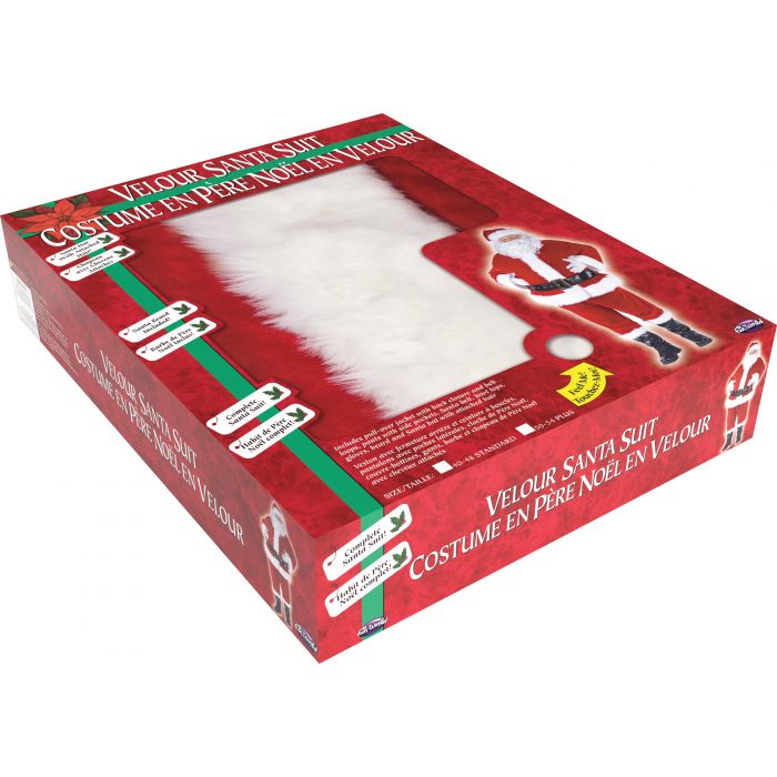 Compelte Velour Santa Suit - Plus
