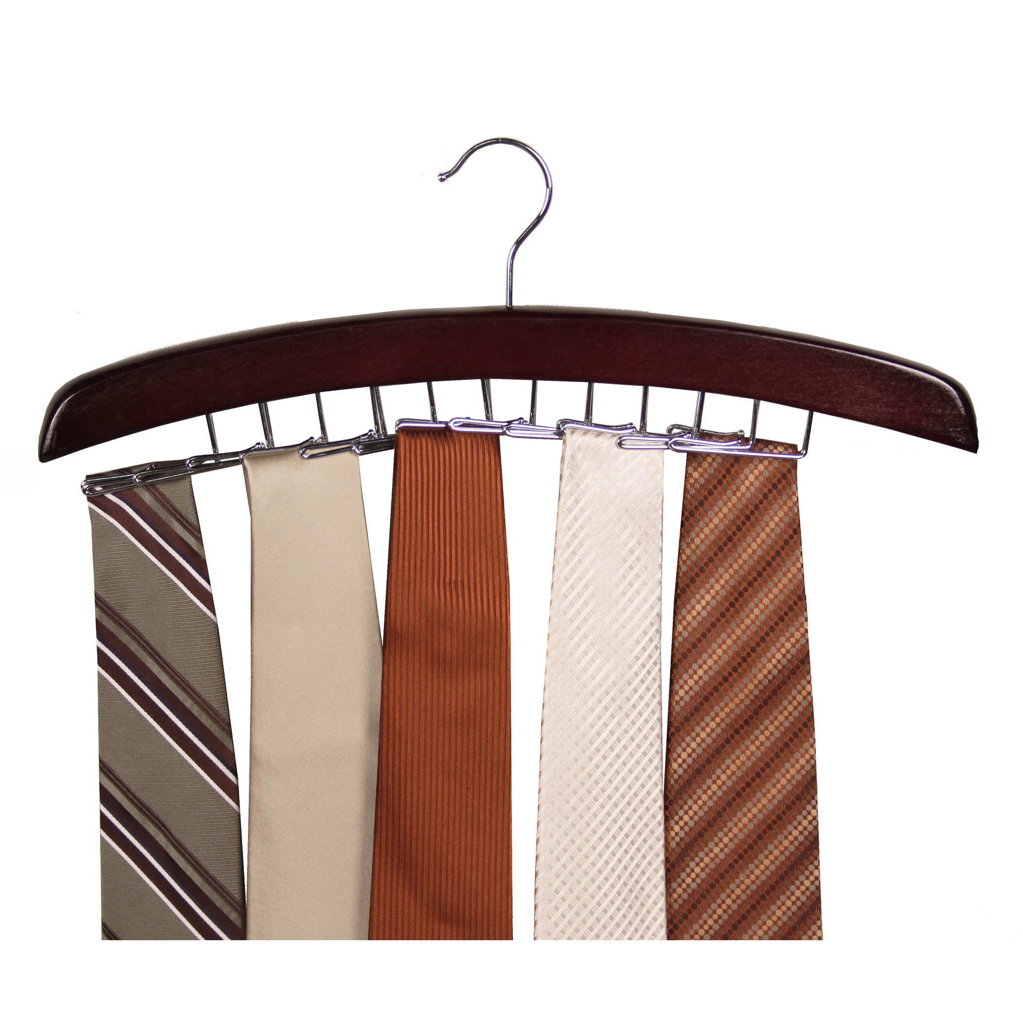 24 Tie Hanger Walnut