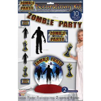 Zombie party decor set