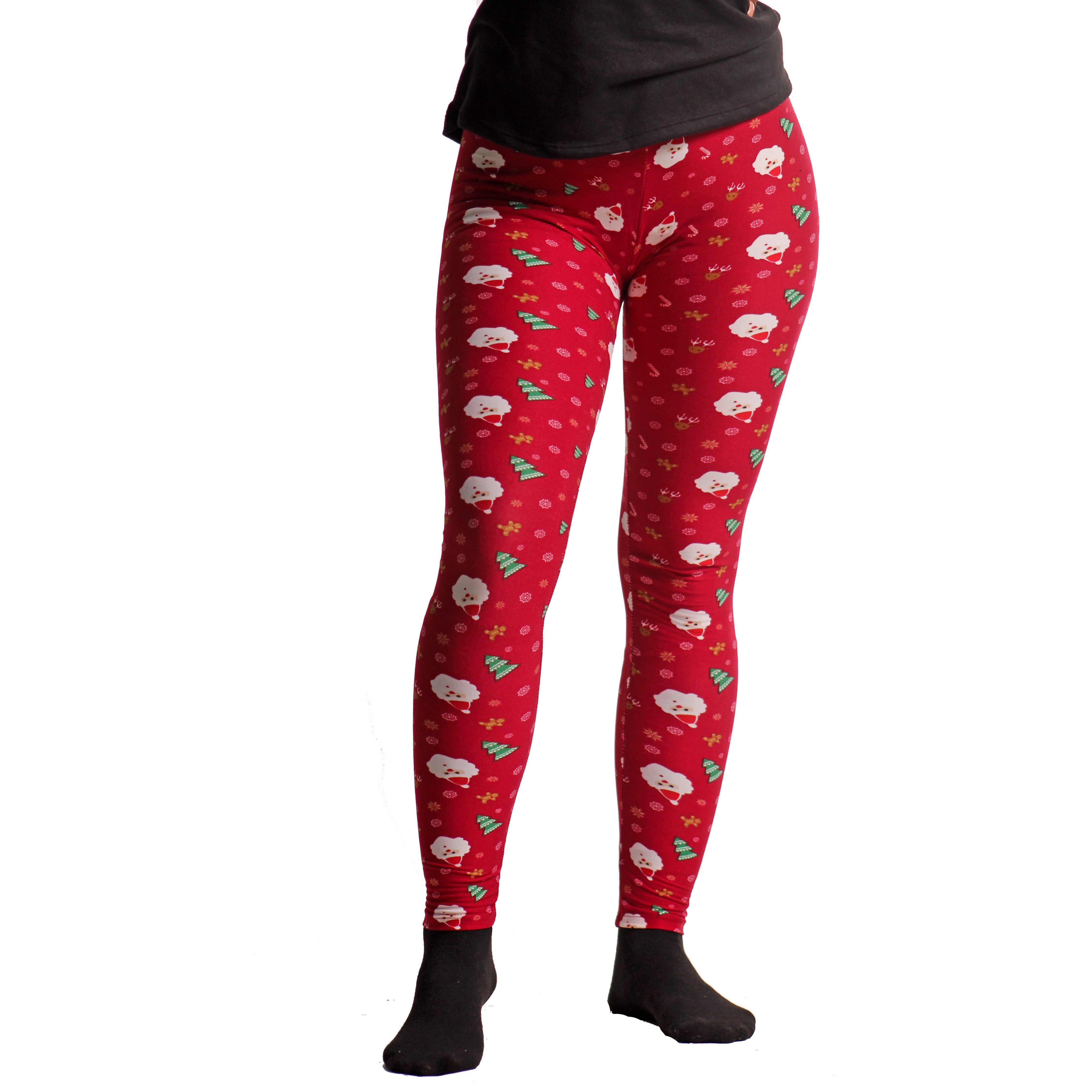 Pantalon Navideño de Papa Noel rojo