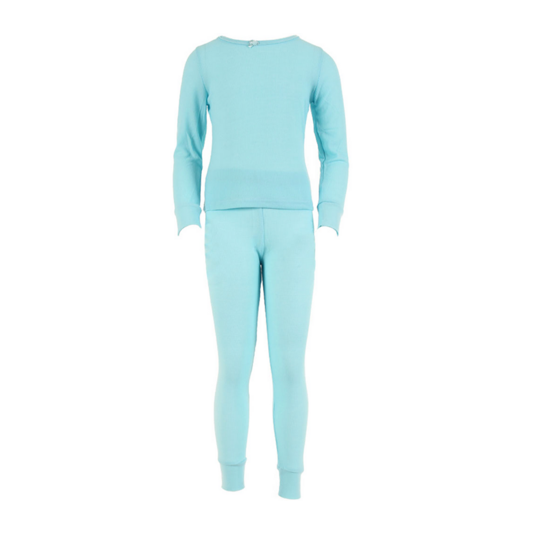 Girls Thermal 2 pc set Green
