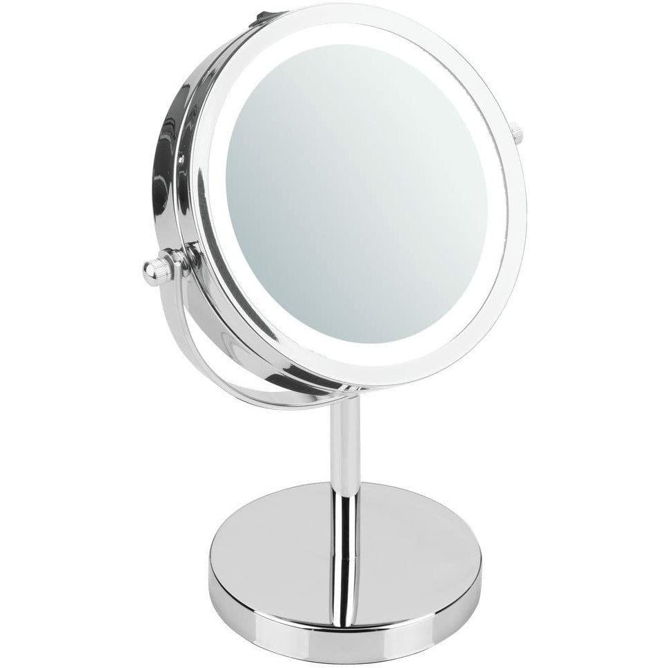 Chrome Lighted Vanity Mirror 10"