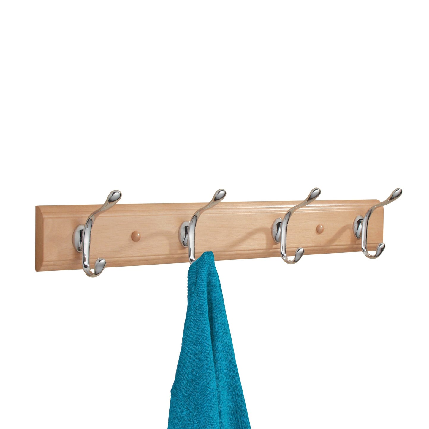 Paris Wood Wall Mount Rack 4 Beige/Natural/Sand