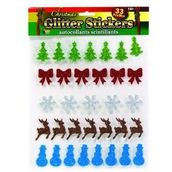 Christmas glitter stickers