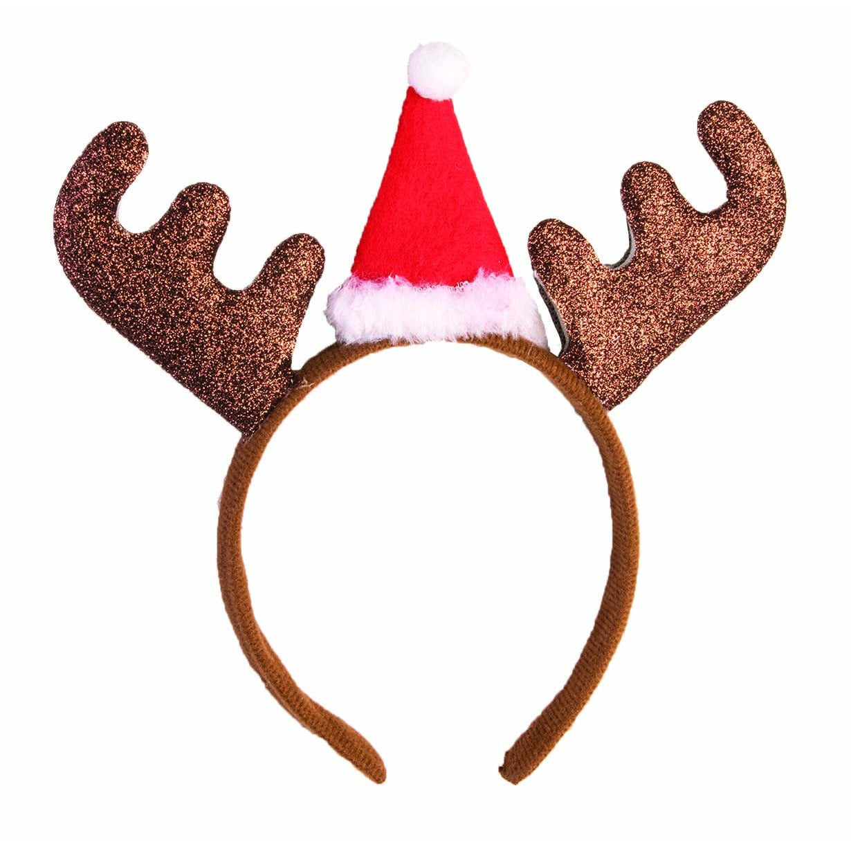 GLITTER REINDEER HEADBAND