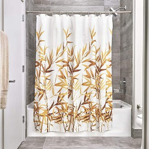 Anzu shower curtain brown