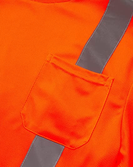 Class 3- Long Sleeve Safety Tei Orange