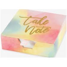 Designer desk notes watercolor sunset