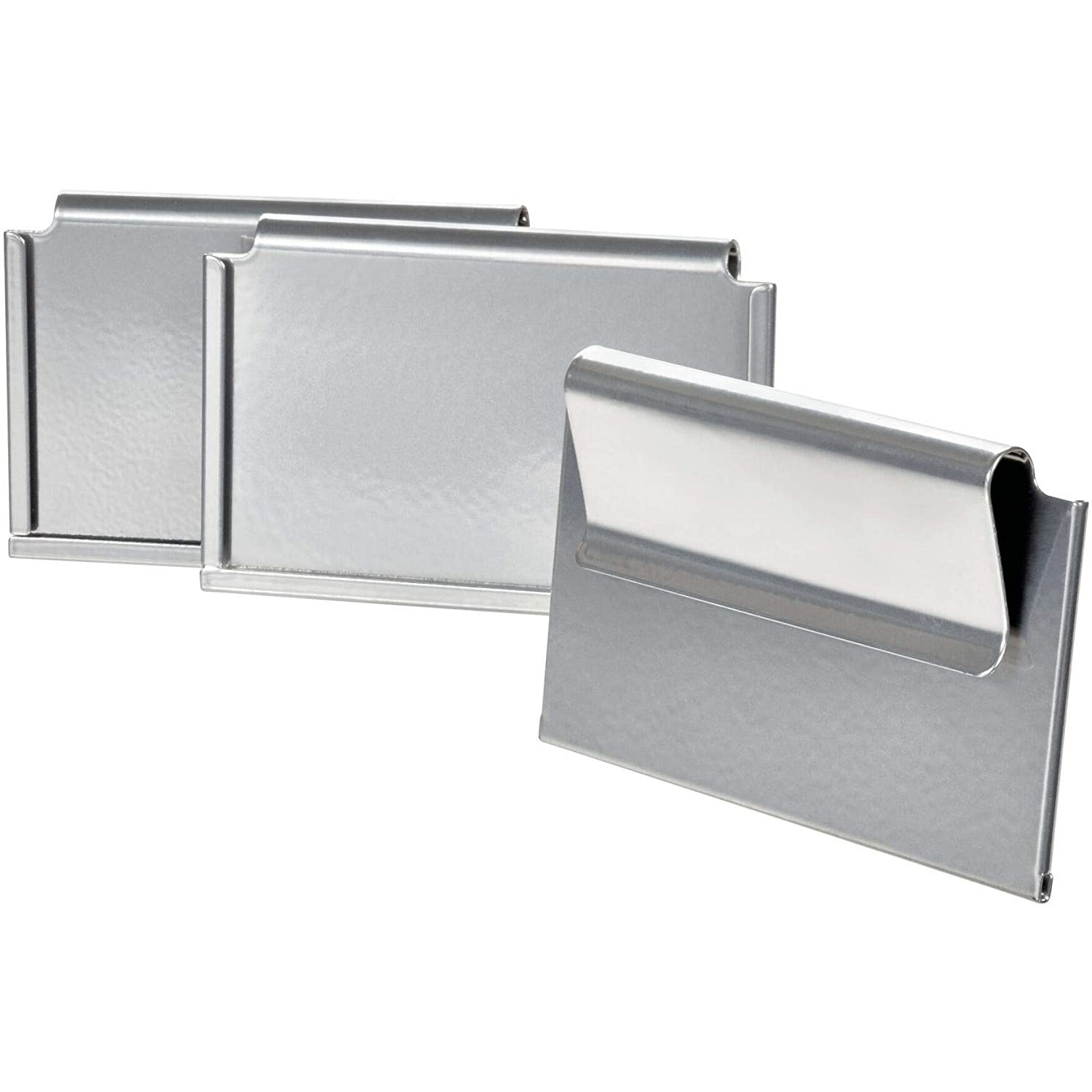 Bin Clip Label Holders Set of 3 Chrome