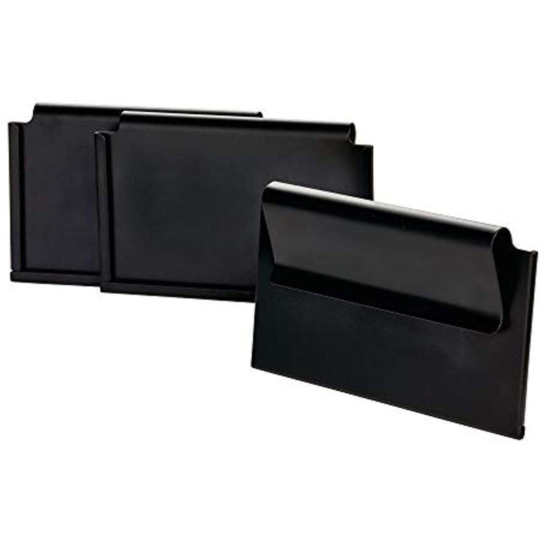 Bin Clip Label Holders Set of 3 Matte Black