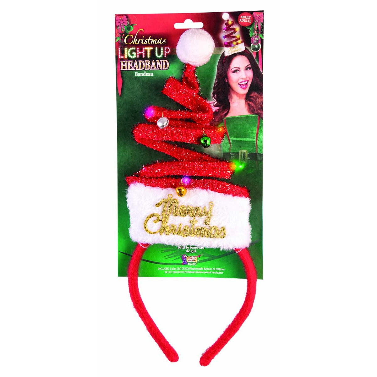 CHRISTMAS LIGHT UP HEADBAND