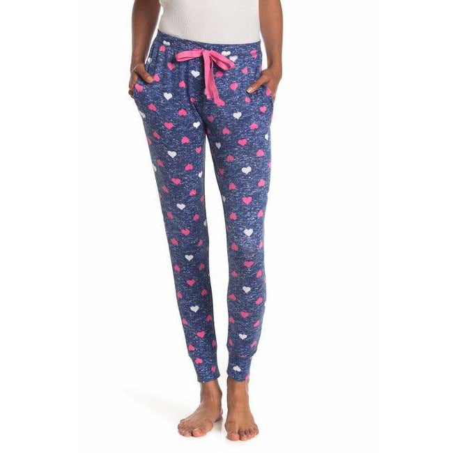 Heart Print Jogger Pajama Bottoms