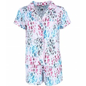 Cozy Knit Shortie Pajama Set - Multi Leopard