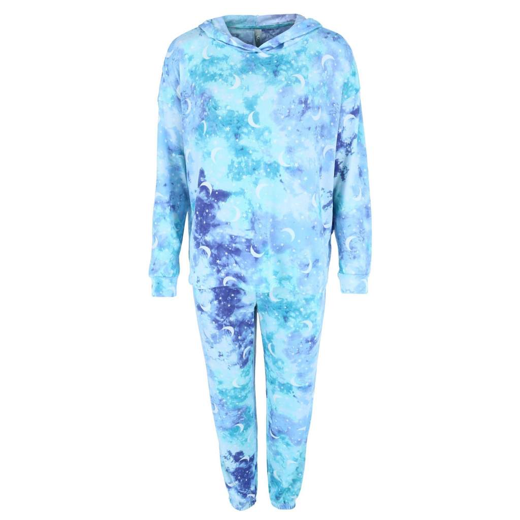 Hacci cloud hoodie set Aqua