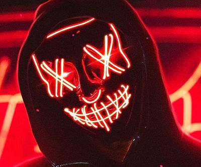 Neon Light Purge Inspired Masks