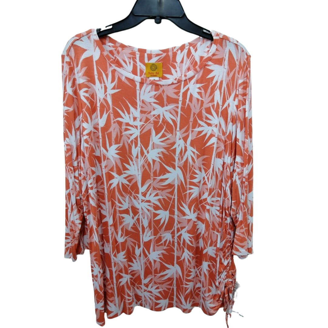 Blusa Floral Coral Ruby Rd X