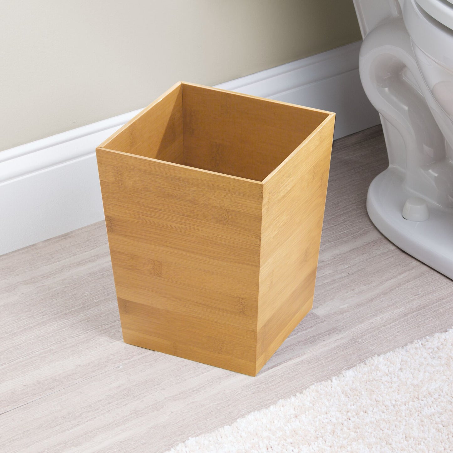 Basurero bamboo 8.5" x 8.5" x 10"