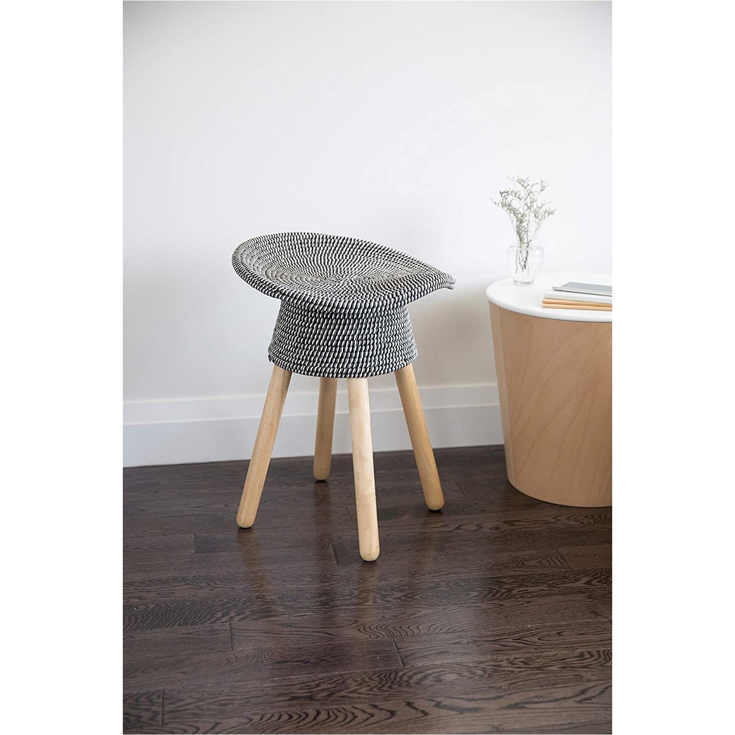 COILED STOOL GREY