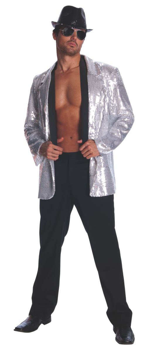 MEN'S SEQUIN JACKET SILV